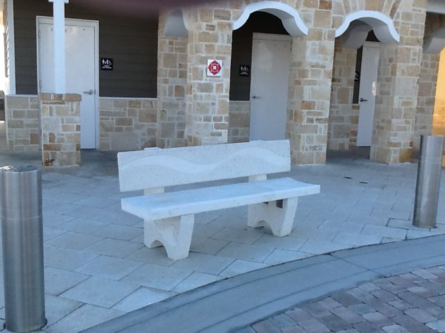 Site furnishings at Andy Romano Park. Ormond Beach, FL