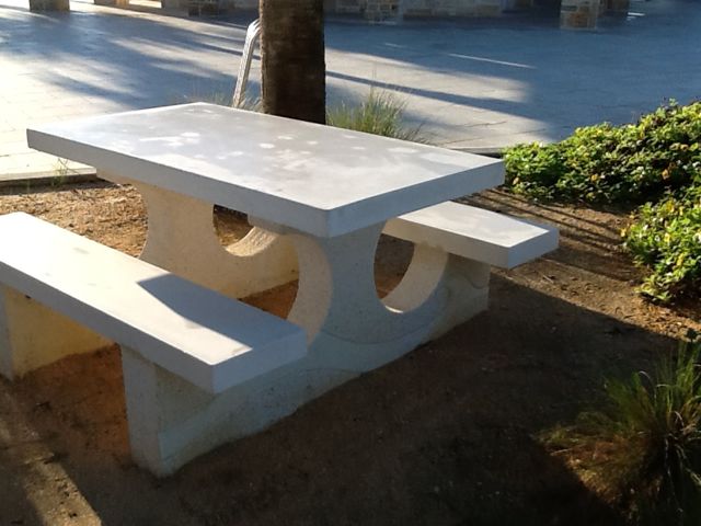Site furnishings at Andy Romano Park. Ormond Beach, FL