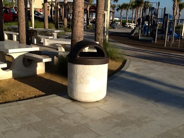 Wave Planter at Andy Romano Park. Ormond Beach, FL