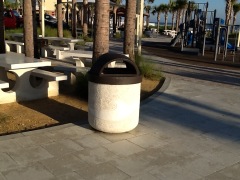 Wave Planter at Andy Romano Park. Ormond Beach, FL