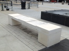 Site furnishings, benches, Amway Arena, Orlando, FL