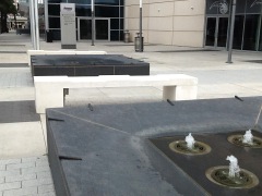 Site furnishings, benches, Amway Arena, Orlando, FL