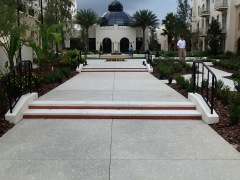 Stair treads at Alfond Inn at Rollins College in Winter Park, FL